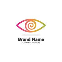 optical eye icon Logo illustration vector
