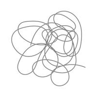 Messy Scribble Line Drawing Art vector