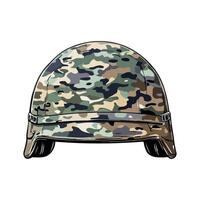 Camouflage Army Helmet vector