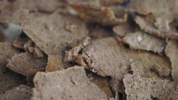 slice of doner kabab on a table video