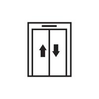 elevator line icon vector