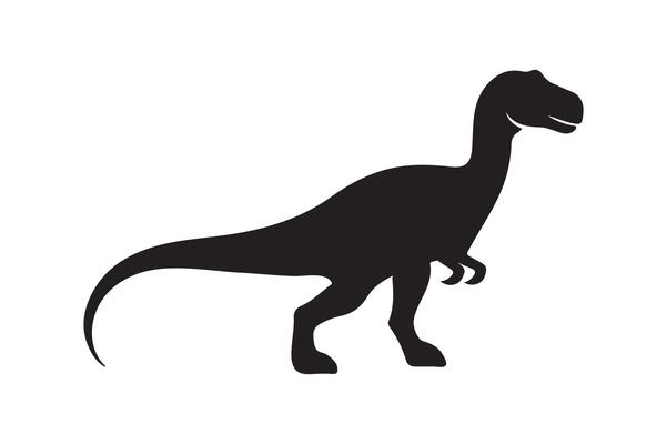 Jurassic Dinosaur Silhouette Extinct Animal Graphic