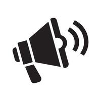 Megaphone Sound Icon, Broadcasting and Marketing Graphic Design vector