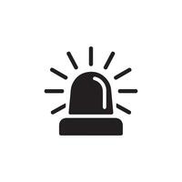 Emergency Siren Icon for Alert and Warning System Design vector