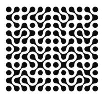 Set black metaball on white background. Modern contemporary geometric shapes and elements vector