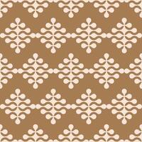 Seamless pattern with beige metaballs on a brown background. Modern contemporary geometric shapes and elements. vector