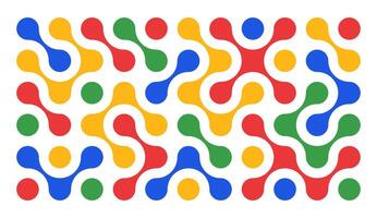 Set colorful metaballs isolated on a white background. Modern contemporary geometric shapes and elements vector