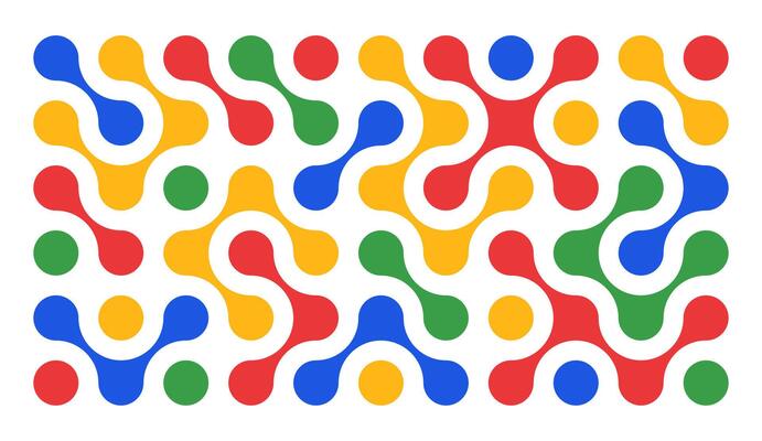 Set colorful metaballs isolated on a white background. Modern contemporary geometric shapes and elements