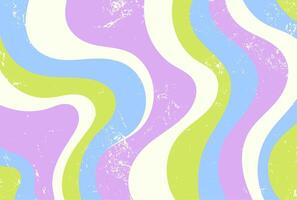 Retro Wavy Abstract Background vector