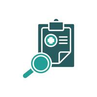 diagnosis icon stroke.linear style sign for use web design,logo.Symbol illustration. vector