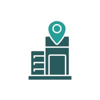 location healthcare icon .linear style sign for use web design,logo.Symbol illustration. vector