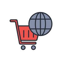 commerce icon colours life style vector