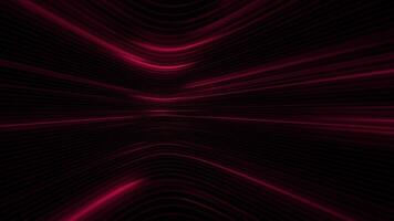 na moda cyberpunk fundo com brilhando vermelho néon digital dados luzes comovente através a quadro. cheio hd, looping abstrato tecnologia movimento fundo animação. video