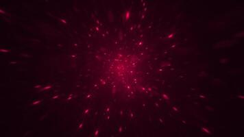 celebração festa fundo com brilhante brilhando vermelho cintilante Estrela partículas. isto cintilante luxo animação é cheio hd e uma desatado laço. video