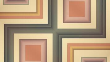 Elegant abstract background with a geometric pattern of gently moving layered cutout square shapes. Full HD and looping bright stylish animation. video