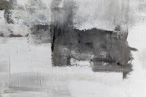 Texture concrete wall with a painted layer of plaster and paint, gray and black architecture abstract background photo