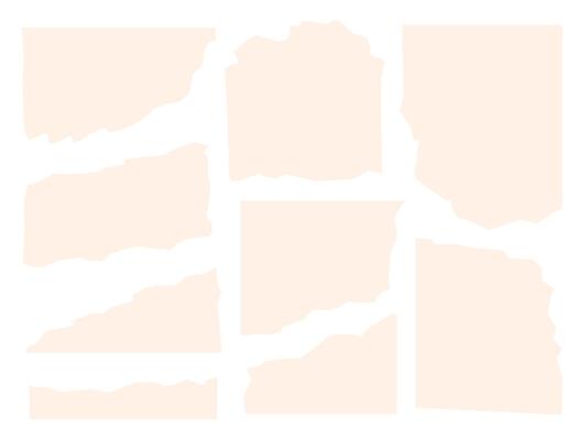 Beige Torn Paper Scrap Collection. A neutral toned bundle of 9 torn paper scraps in various shapes and soft textures with organic edges. Perfect for vintage journaling and handmade styled backgrounds