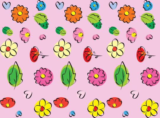Abstract flower on soft pink background.