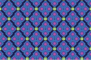Repeating of abstract flower on blue background. vector
