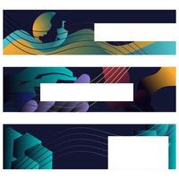 Abstract Presentation Templates vector
