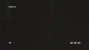 VHS Effect with Running Timecode Display video