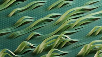 Smooth 3d animation of beautiful green abstract flowing waves video