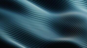 3d rendering of abstract wave animation background in seamless slow motion loop video
