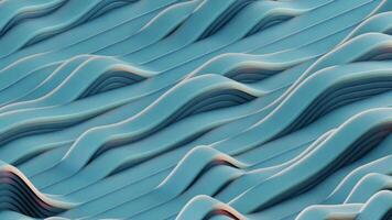 3d rendering slow motion abstract wave animation background in beautiful color video