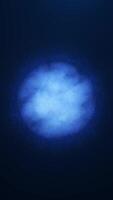 abstrato animação do uma nublado esfera fez do brilhando partículas dentro profundo azul espaço. ideal para nuvem Informática, ai, ou dados visualização temático vídeos. acessível dentro 4k resolução, 60. fps laço. video