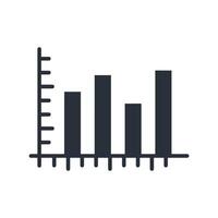 graph icons flat solid style vector