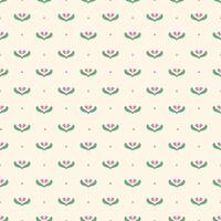 Simple seamless pattern with small flowers. Gentle cute background with blooming pink flowers for nursery, fabric design, textiles vector