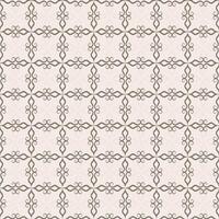 Elegant seamless pattern with delicate grid of ornamental swirls. Repeating checkered motif for wallpaper, fabric, textile, design vector