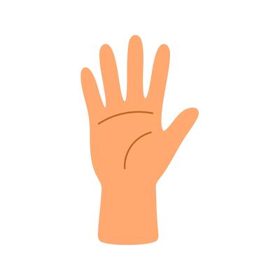 Five Educational Finger Counting Hand Signs