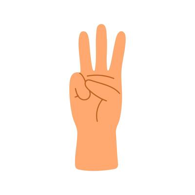 3 Educational Finger Counting Hand Signs