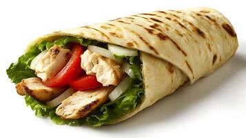 Soft Shawarma Roll with Chicken photo