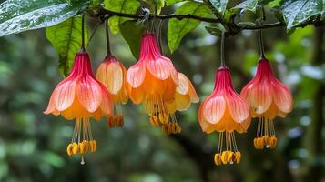 Fuchsia flowers wallpaper photo