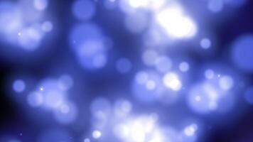 Abstract particle animation concept for birthday and holiday celebration. 4k bokeh effect background with light leak on dark background. Animation frames video
