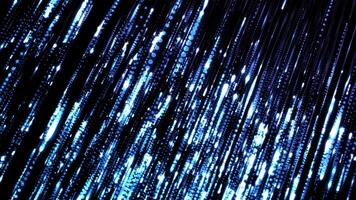 Digital data point stream, big data visualization, futuristic or technological abstract background with moving dotted surface. Seamless loop animation. video