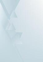 Abstract blue and white gradient color geometric shape triangle background. Wallpaper design vector