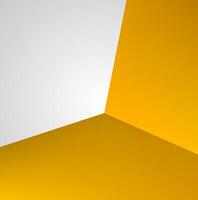 Geometric shape abstract white and gold gradient color background. Wallpaper design vector