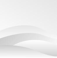 Grey and white gradient color wave line blur effect abstract background. Wallpaper design vector