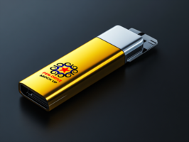 Realistic Pen drive mock up with memory Pen drive mock up display and tech Pen drive mock up psd