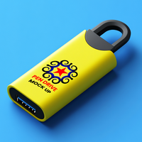 USB Pen drive mock up perfect for data transfer and safe Pen drive mock up storage system psd