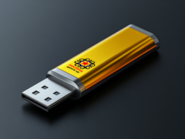 Pen drive mock up showcasing modern Pen drive mock up with USB Pen drive mock up for tech psd