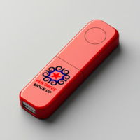 Compact Pen drive mock up crafted with plug-in utility and USB flash-ready Pen drive mock up psd