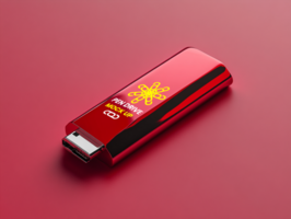 Fast Pen drive mock up suitable for wireless tech devices and branding display Pen drive mock up psd