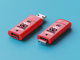 Ultra compact Pen drive mock up perfect for branding and flash-based Pen drive mock up use psd