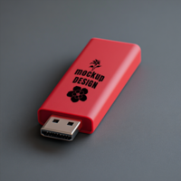 Digital Pen Drive Mock Up USB Flash Drive with Microchip Technology for Fast Speed psd