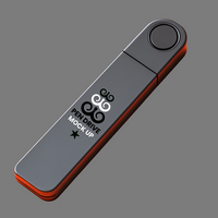 Solid Pen drive mock up ideal for tech branding with plug Pen drive mock up and compact design psd