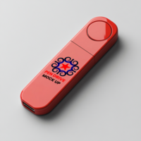 Smooth USB Pen drive mock up created for storage and micro-level Pen drive mock up branding psd